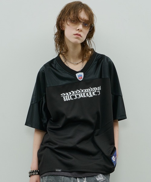 シルバー グラフィック Tシャツ AIVER ユニフォーム セール】AIVER フットボールゲームシャツ（Tシャツ/カットソー