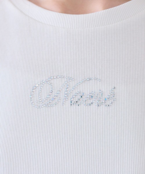 OLIVE des OLIVE（オリーブデオリーブ）の「キラキラドロストTシャツ（Tシャツ/カットソー・レディース・オフホワイト/サックスブルー/ピンク/ネイビー・FREE）」の19枚目の写真