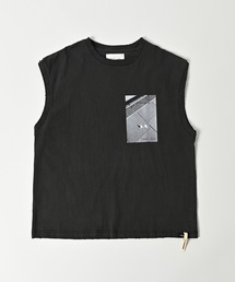 ADAMPATEK ストライプTシャツ グレー ADAM PATEK シャツ ADAMPATEK/striped anarchy shirt/ストライプ