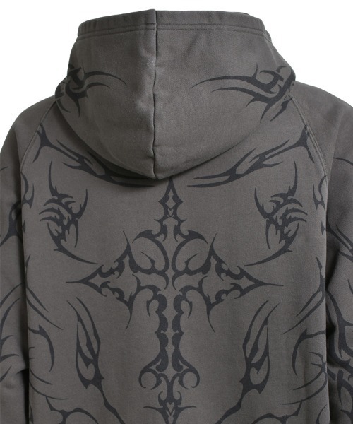 BREATH / ブレス】TWIN HEAD LOGO ZIP UP HOODIE / ブラック [BR2
