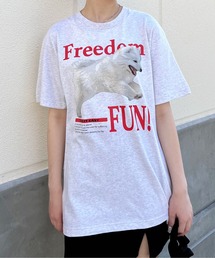 【spiritoso】FREEDOM FUN シートプリントTシャツ