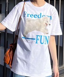 【spiritoso】FREEDOM FUN シートプリントTシャツ