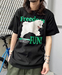 【spiritoso】FREEDOM FUN シートプリントTシャツ