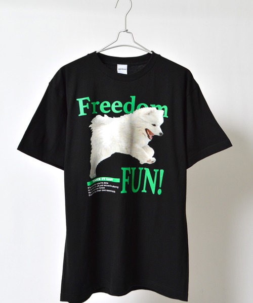 spiritoso(スピリトーゾ)の「【spiritoso】FREEDOM FUN シートプリントTシャツ(Tシャツ/カットソー・レディース・オートミール/ブラック/ホワイト・LARGE/MEDIUM)」の11枚目の写真