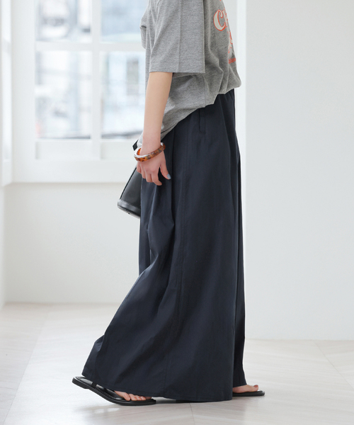 JOURNAL STANDARD relume（ジャーナルスタンダード　レリューム）の「【MULTI FUNC+】UVカット / 接触冷感 / ギャザーワイドパンツ（その他パンツ・レディース・ネイビー/カーキ/アイボリー・FREE）」の22枚目の写真