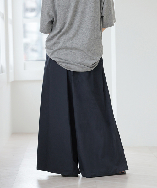 JOURNAL STANDARD relume（ジャーナルスタンダード　レリューム）の「【MULTI FUNC+】UVカット / 接触冷感 / ギャザーワイドパンツ（その他パンツ・レディース・ネイビー/カーキ/アイボリー・FREE）」の20枚目の写真