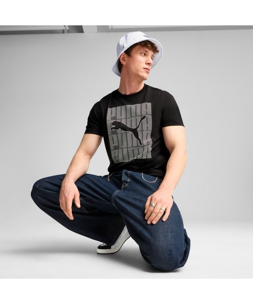 PUMA（プーマ）の「PUMA プーマ メンズ グラフィックス プーマ ウォーディング 半袖 Tシャツ（Tシャツ/カットソー・メンズ・ホワイト/ライトグレー/ブラック/ブルー系その他・X-LARGE/XX-LARGE/SMALL/LARGE/MEDIUM）」の8枚目の写真