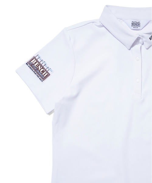 BENCH AT THE GREENE GOLF（ベンチアットザグリーンゴルフ）の「BENCH AT THE GREENE GOLF / レディース ゴルフポロシャツ（ポロシャツ・レディース・ホワイト/ブラック/ネイビー・SMALL/MEDIUM）」の7枚目の写真