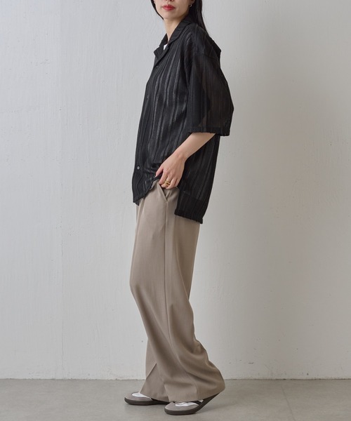 COLONY 2139（コロニートゥーワンスリーナイン）の「ニット透かし編み半袖シャツ（シャツ/ブラウス・メンズ・ホワイト/アイボリー/ブラック・MEDIUM/LARGE）」の10枚目の写真