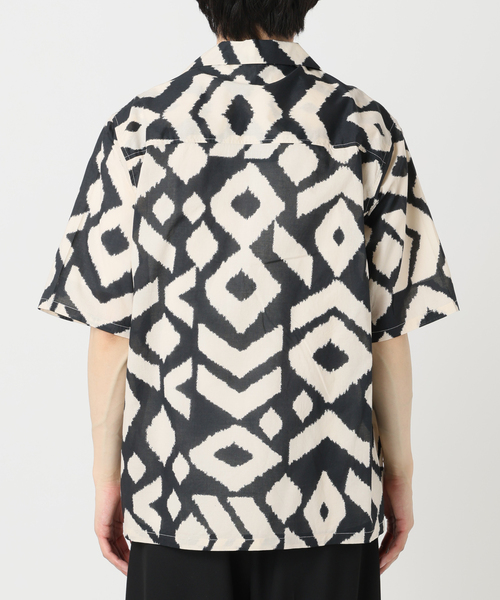 B.C STOCK(ベーセーストック)の「WALL PAPER ハーフスリーブシャツ(シャツ/ブラウス・メンズ・ブラック/ブラック系その他/ネイビー・MEDIUM/LARGE)」の18枚目の写真