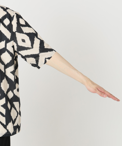 B.C STOCK(ベーセーストック)の「WALL PAPER ハーフスリーブシャツ(シャツ/ブラウス・メンズ・ブラック/ブラック系その他/ネイビー・MEDIUM/LARGE)」の20枚目の写真