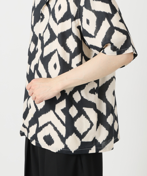 B.C STOCK(ベーセーストック)の「WALL PAPER ハーフスリーブシャツ(シャツ/ブラウス・メンズ・ブラック/ブラック系その他/ネイビー・MEDIUM/LARGE)」の21枚目の写真