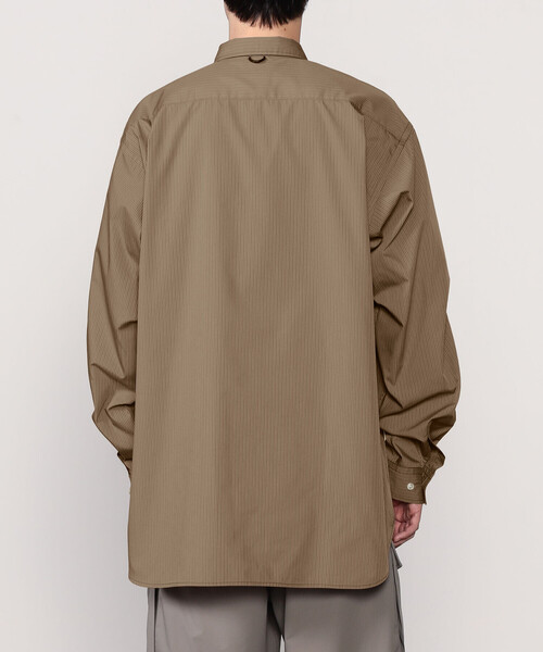 【2025 ss】TECH REGULAR STRIPE SHIRT Lサイズ Tech Regular Stripe Shirt L/S(L(MEN) Black/ブラック): DAIWA