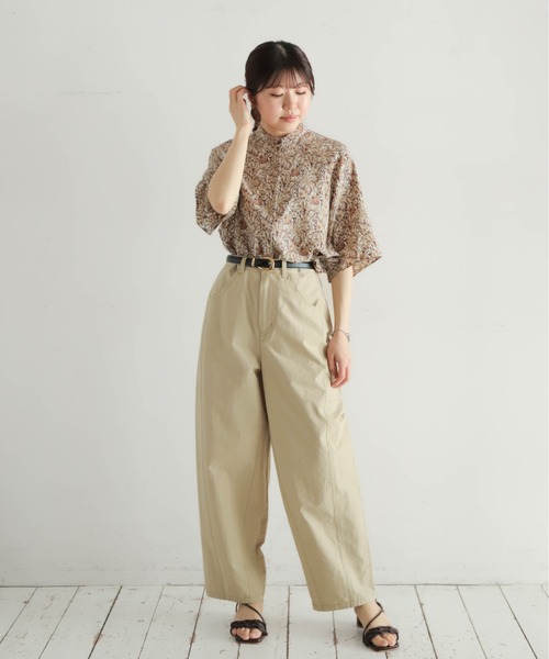 ブラウス シャツ ミドルフラワーPT　スタンドネックブラウス レディース 予約】ミドルフラワーPT スタンドネックブラウス | NOMBRE IMPAIR