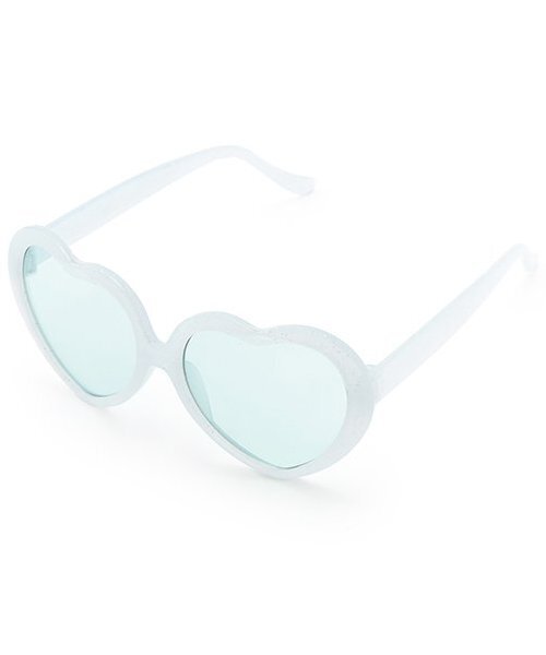 petit main（プティマイン）の「ハートファッショングラス（サングラス・キッズ・アイボリー/ライトピンク/ブルー・F）」の2枚目の写真