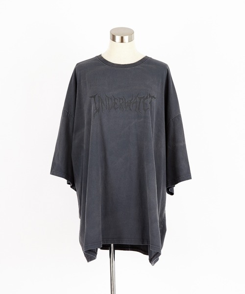 a.p.o.v.（エーピーオービー）の「a.p.o.v. デビルフォントロゴダートピグメントスーパーオーバーサイズTシャツ（Tシャツ/カットソー・メンズ・ブラック/グレー・ONESIZE）」の9枚目の写真