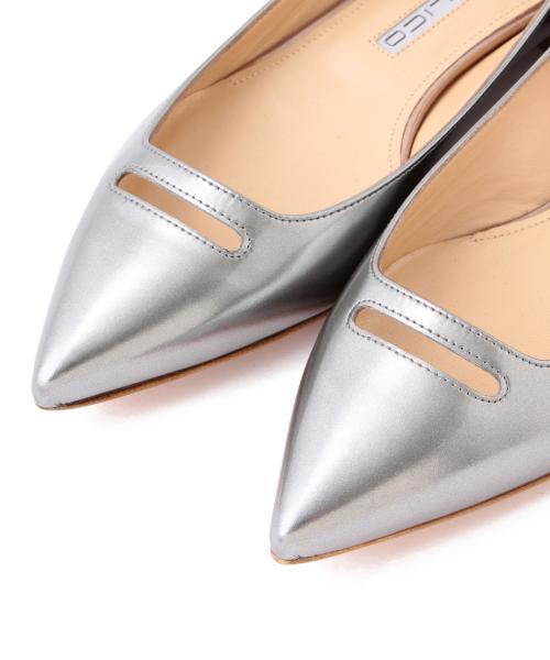美品⭐︎PELLICO パンプス シルバー 36 ペリーコ pellicoペリーコフラットパンプス36シルバー シルバー パンプス 幅広