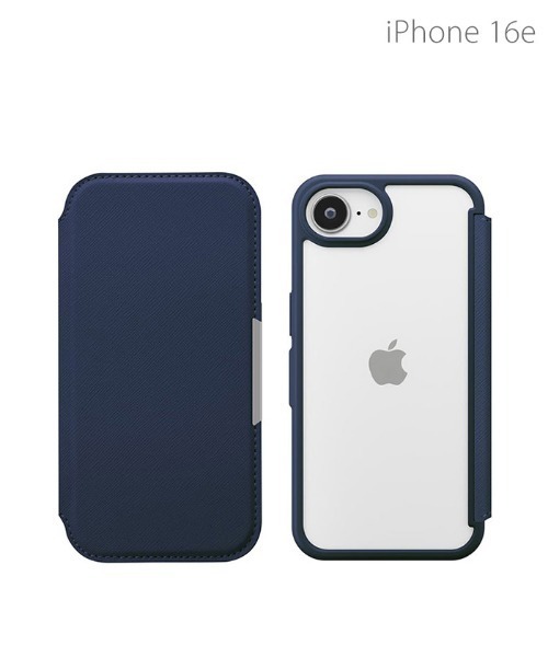 iPhone 16e 専用 Premium Style ガラスフリップ 手帳型 ケース