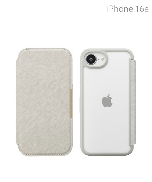 iPhone 16e 専用 Premium Style ガラスフリップ 手帳型 ケース