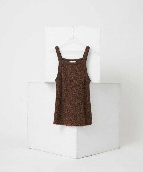 LAATO（ラート）の「mosa knit camisole（キャミソール・レディース・ブラウン/グリーン・FREE）」の9枚目の写真