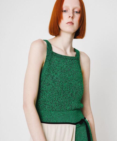LAATO（ラート）の「mosa knit camisole（キャミソール・レディース・ブラウン/グリーン・FREE）」の18枚目の写真