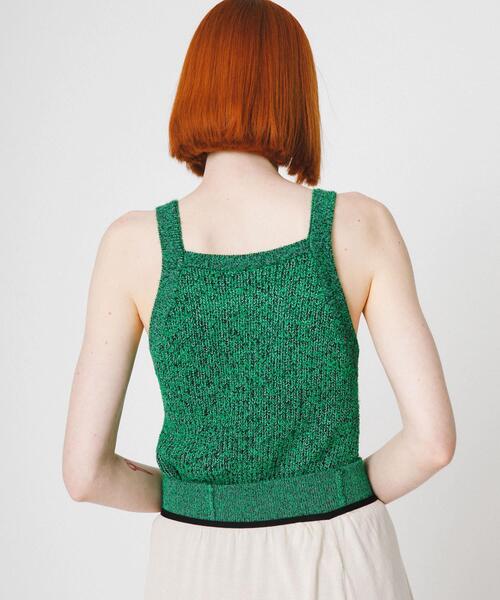 LAATO（ラート）の「mosa knit camisole（キャミソール・レディース・ブラウン/グリーン・FREE）」の19枚目の写真