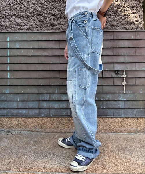 OLD BETTY'S（オールドベティーズ）の「オールドベティーズ【OLD BETTY’S】Denim Damage Bib Overall（デニムパンツ・レディース・インディゴブルー・FREE）」の4枚目の写真