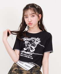 PINKHUNT（ピンクハント）の「PINKHUNT ピンクハント 切り替えグランジ Tシャツ 0600K（Tシャツ/カットソー・キッズ）」