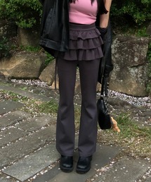 Judin（ジュディン）の「Frill skirt layered pants【JD】（その他パンツ）」