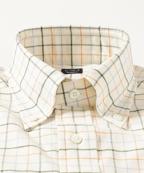 BEAMS F（ビームスエフ）の「コットンフランネル タッターソールチェック ボタンダウンシャツ（シャツ/ブラウス・メンズ・オリーブ・39/38/37/40/41）」の3枚目の写真