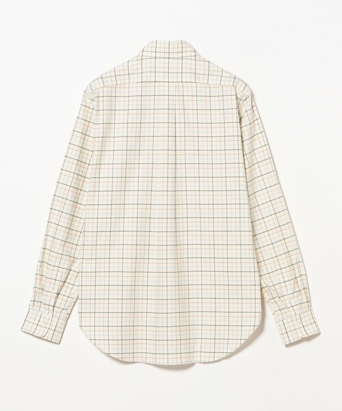 BEAMS F（ビームスエフ）の「コットンフランネル タッターソールチェック ボタンダウンシャツ（シャツ/ブラウス・メンズ・オリーブ・39/38/37/40/41）」の6枚目の写真