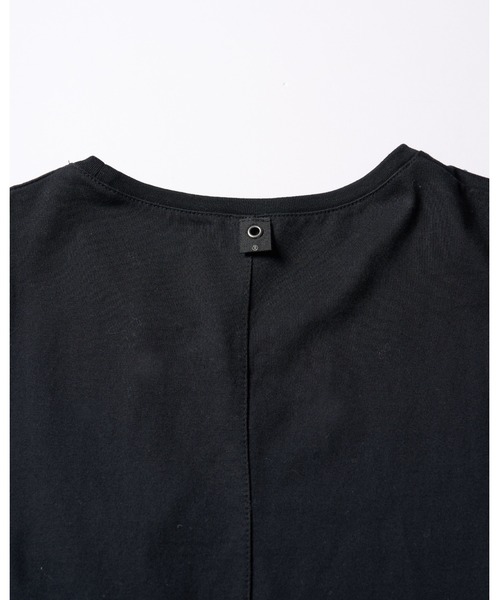 wjk(ダヴルジェイケイ)の「【LEON×B'2nd×wjk】cool touch zip-eco leather pocket S/S(Tシャツ/カットソー・メンズ・ホワイト/ブラック・LARGE/MEDIUM/SMALL/X-LARGE)」の4枚目の写真