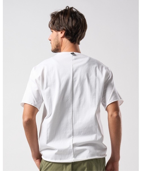 wjk(ダヴルジェイケイ)の「【LEON×B'2nd×wjk】cool touch zip-eco leather pocket S/S(Tシャツ/カットソー・メンズ・ホワイト/ブラック・LARGE/MEDIUM/SMALL/X-LARGE)」の21枚目の写真