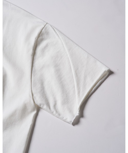 wjk(ダヴルジェイケイ)の「【LEON×B'2nd×wjk】cool touch zip-eco leather pocket S/S(Tシャツ/カットソー・メンズ・ホワイト/ブラック・LARGE/MEDIUM/SMALL/X-LARGE)」の12枚目の写真