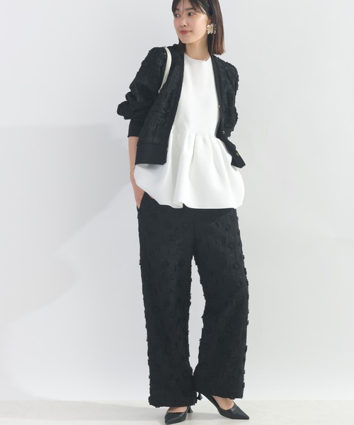 PICCIN（ピッチン）の「【セットアップ可能】後ろギャザーレースカーディガン（カーディガン/ボレロ・レディース・ブラック/オフホワイト・M）」の15枚目の写真