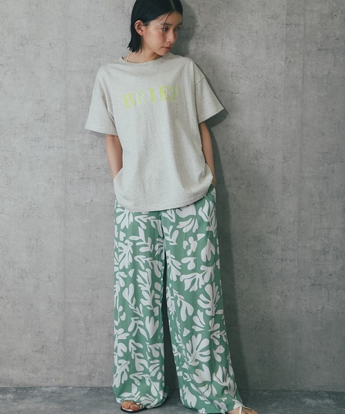 ANOTHER S（アナザーエス）の「ポイント刺繍ロゴTシャツ（Tシャツ/カットソー・レディース・杢グレー/ホワイト/チャコールグレー/ブラック・FREE）」の7枚目の写真