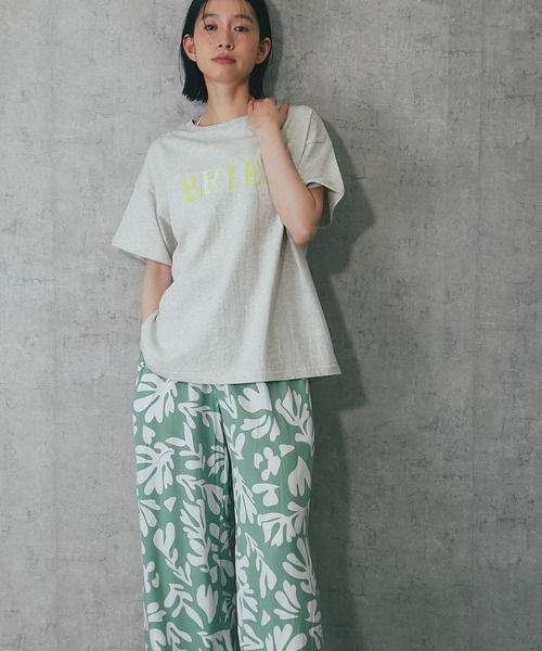 ANOTHER S（アナザーエス）の「ポイント刺繍ロゴTシャツ（Tシャツ/カットソー・レディース・杢グレー/ホワイト/チャコールグレー/ブラック・FREE）」の9枚目の写真