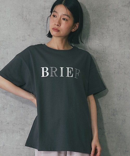 ANOTHER S（アナザーエス）の「ポイント刺繍ロゴTシャツ（Tシャツ/カットソー・レディース・杢グレー/ホワイト/チャコールグレー/ブラック・FREE）」の18枚目の写真