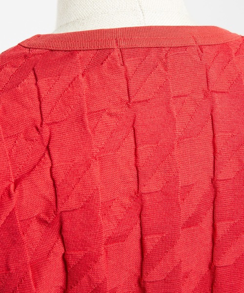 gomme(ゴム)の「リンクス千鳥 チェンジアームT(Tシャツ/カットソー・レディース・ブラック/グレー/レッド・MEDIUM)」の10枚目の写真