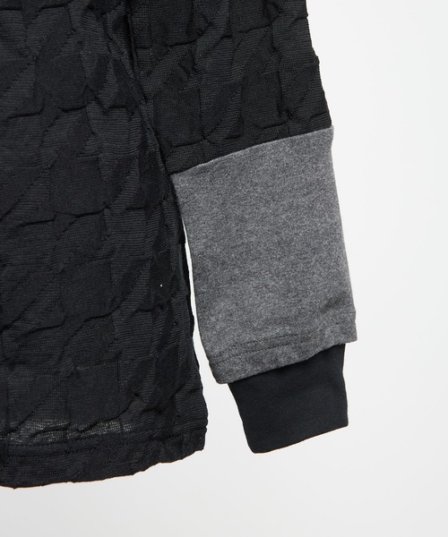 gomme(ゴム)の「リンクス千鳥 チェンジアームT(Tシャツ/カットソー・レディース・ブラック/グレー/レッド・MEDIUM)」の14枚目の写真