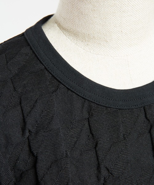 gomme(ゴム)の「リンクス千鳥 チェンジアームT(Tシャツ/カットソー・レディース・ブラック/グレー/レッド・MEDIUM)」の16枚目の写真