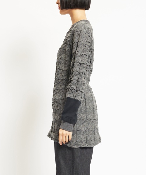 gomme(ゴム)の「リンクス千鳥 チェンジアームT(Tシャツ/カットソー・レディース・ブラック/グレー/レッド・MEDIUM)」の19枚目の写真