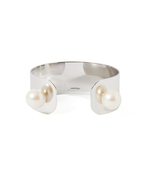 ROSE BUD（ローズバッド）の「(Sea’ds mara)Double pearl bangle（バングル/リストバンド・レディース・シルバー・ONE SIZE）」の6枚目の写真