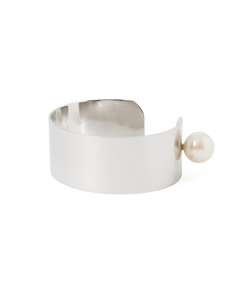 ROSE BUD（ローズバッド）の「(Sea’ds mara)Double pearl bangle（バングル/リストバンド・レディース・シルバー・ONE SIZE）」の8枚目の写真
