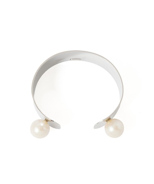 ROSE BUD（ローズバッド）の「(Sea’ds mara)Double pearl bangle（バングル/リストバンド・レディース・シルバー・ONE SIZE）」の10枚目の写真