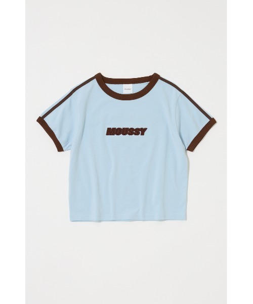 MOUSSY（マウジー）の「RETRO SPORTY MOUSSY Tシャツ（Tシャツ/カットソー・レディース・ネイビー/グリーン/オフホワイト/ライトブルー・FREE）」の20枚目の写真