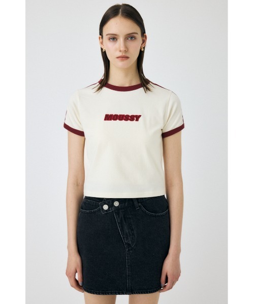 MOUSSY（マウジー）の「RETRO SPORTY MOUSSY Tシャツ（Tシャツ/カットソー・レディース・ネイビー/グリーン/オフホワイト/ライトブルー・FREE）」の22枚目の写真