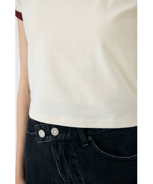 MOUSSY（マウジー）の「RETRO SPORTY MOUSSY Tシャツ（Tシャツ/カットソー・レディース・ネイビー/グリーン/オフホワイト/ライトブルー・FREE）」の9枚目の写真