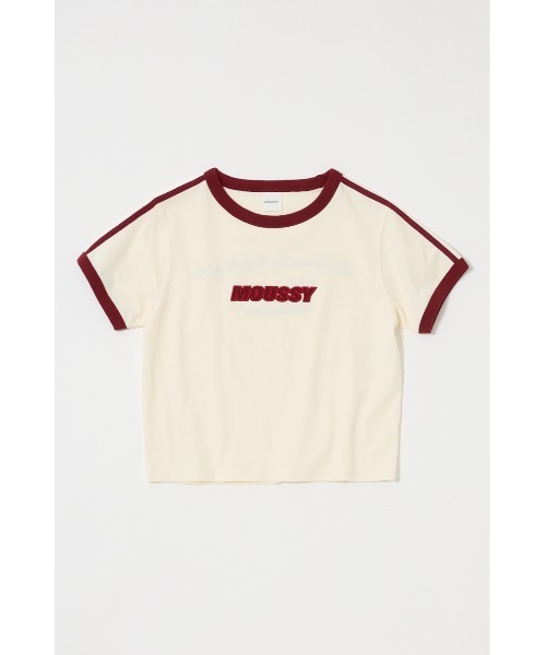 MOUSSY（マウジー）の「RETRO SPORTY MOUSSY Tシャツ（Tシャツ/カットソー・レディース・ネイビー/グリーン/オフホワイト/ライトブルー・FREE）」の10枚目の写真