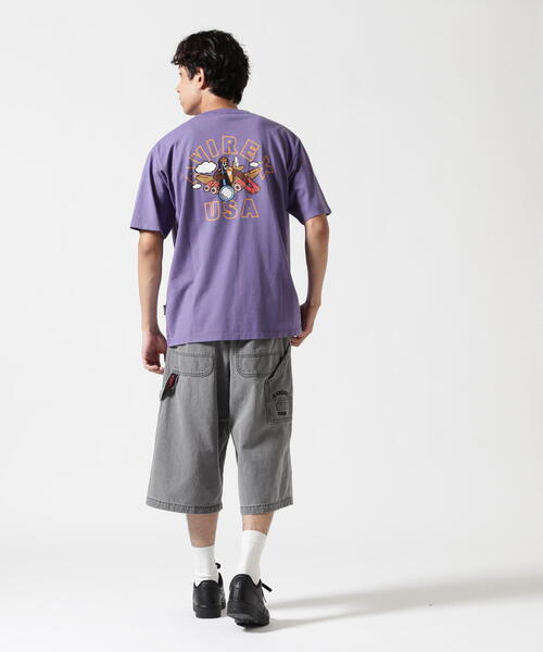 AVIREX(アヴィレックス)の「《WEB&DEPOT限定》FLYING BEAR T-SHIRT "25" / フライングベアー 半袖Tシャツ / AVIREX / アヴィレックス(Tシャツ/カットソー・メンズ・チャコールグレー/ホワイト/ピンク/パープル・L/2XL/M/XL)」の5枚目の写真